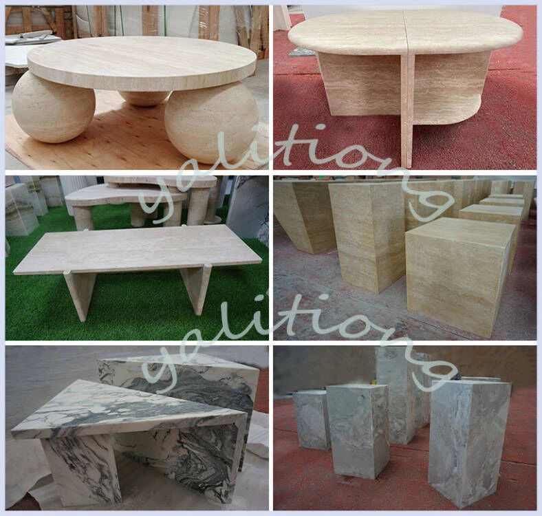 Modern marble coffee table